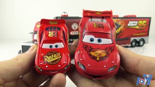 Disney Cars Mack Truck Carbon Racers Launcher Lightning McQueen Disney Store Toy Review