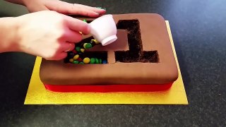 M&M Madness! Birthday Cake