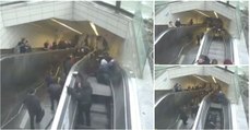 Homem é engolido por escadas rolantes numa estação de metro na Turquia