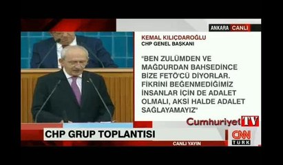 Kılıçdaroğlu: FETÖ'nün bir numaralı siyasi ayağı Cumhurbaşkanlığı koltuğunu işgal eden zattır