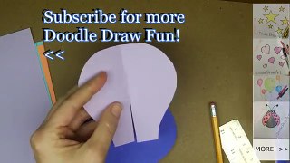 Paper Craft: How to Make Hot Air Balloon Wall Decorations - Easy Step By Step Lesson