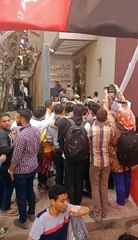 سما المصري في لجنة الانتخابات بالسيلفي