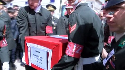 Şehit İbrahim Imış son yolculuğuna uğurlandı