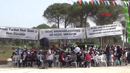 Antalya Aksu'da Fidanlar Toprakla Buluştu