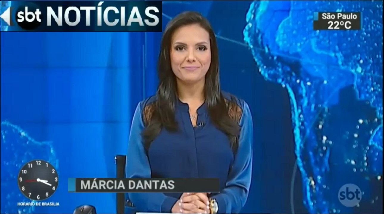 Inicio e trechos do SBT Notícias (25/03/18) com Márcia Dantas (Domingo)