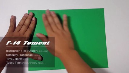 EST ORIGABMI PAPER JET - How to make a paper airplane model - F-14 Tomcat