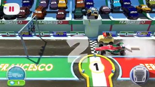 Disney Pixar Cars Fast as Lightning - Francesco Stage 1/4 vs Luigi, Guido, DJ