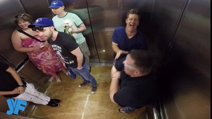 Extreme Laughing in an Elevator!