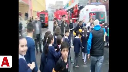 Zeytinburnu�nda okulda yangın çıktı