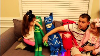 PJ Masks Life Size Talking Plush Toys with Mickey Mouse Part 1