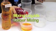 Matter - Liquids - Grade 1 2 3 Science Experiments: Color Mixing - Floating Sinking - Volume