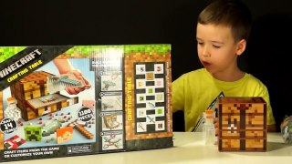 Minecraft Crafting Table by Mattel Review. Игрушки Майнкрафт на русском языке. Кока Туб