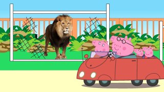 Peppa Pig at the Zoo - Peppa pig goes to zoo with a family