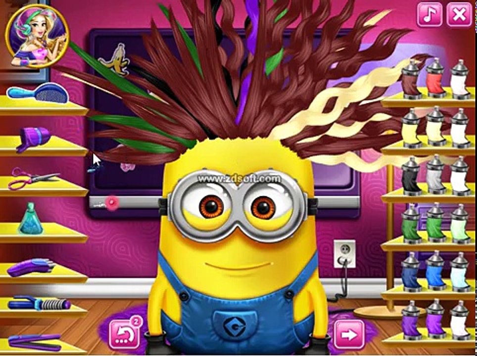 MINIONS-BANANA AVENTURA NO CABELELEIRO DESENHO ANIMADO