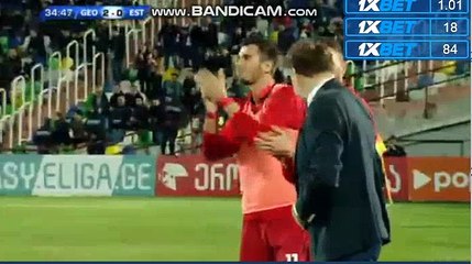 Valeri Qazaishvilli Goal HD - Georgia 2-0 Estonia 27.03.2018