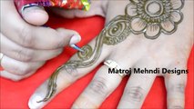 easy simple mehndi henna designs for hands|Matroj Mehndi Designs