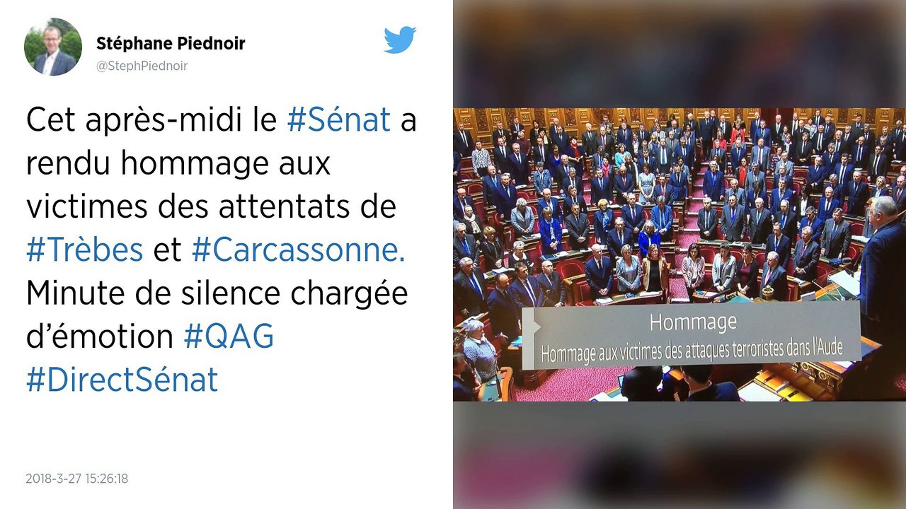 Attentats dans l'Aude : minute de silence et ho...