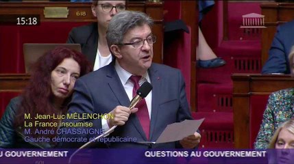 Mélenchon reçoit une rare ovation de LREM et LR pour son hommage à Arnaud Beltrame