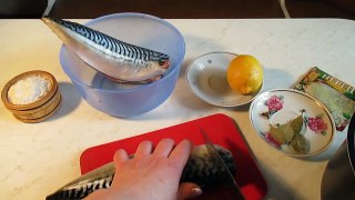 Скумбрия в мультиварке. Mackerel in multivarka.