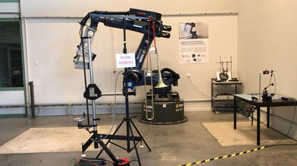 Un robot dernier cri qui mesure les vibrations