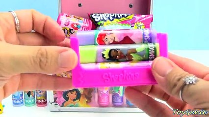 Disney Princess Lip Smackers and Shopkins