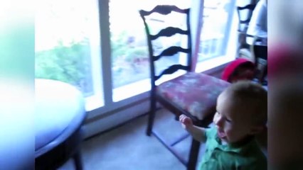 CUTE babies talking on the phone