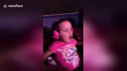 Young daughters light up with joy seeing Pink concert for first time