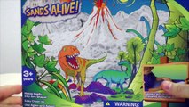 Кинетический песок набор Sands Alive лепим динозавров и вулкан Kinetic sand set Sands Alive