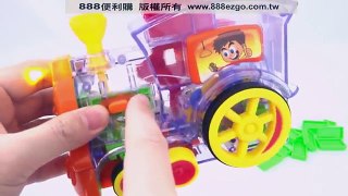 電動骨牌火車頭(透明版)(自動排列骨牌)(CE)【888便利購】文具批發、玩具批發