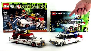 LEGO Ecto-1 Comparison Toy Review | Ghostbusters 2016 1984 new Minifigures and Vehicles #ToyReplay