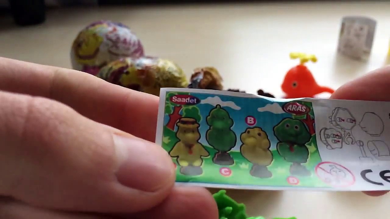 Lets open 6 chocolate surprise eggs with fun to...