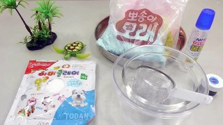 해변가 액체괴물 뽀송이 모래 만들기! 흐르는 점토 액괴 클레이 슬라임 장난감 놀이 How To Make Beach Sand Slime Toys