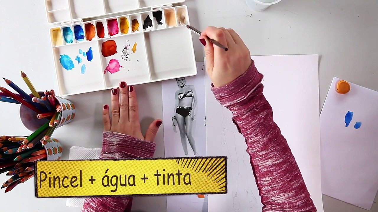 DESENHO DE MODA Aula 3 - COMO PINTAR A PELE - LUZ E SOMBRA