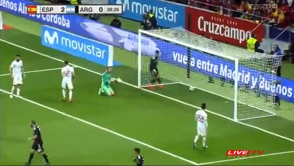 Nicolas Otamendi  Goal HD - Spain 2-1 Argentina 27.03.2018