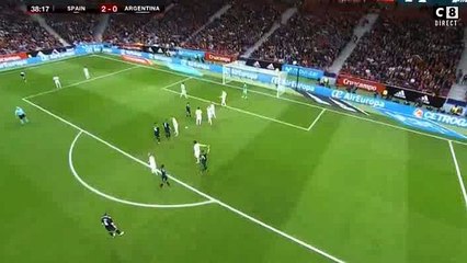 Nicolas Otamendi Goal - Spain 2-1 Argentina 27-03-2018