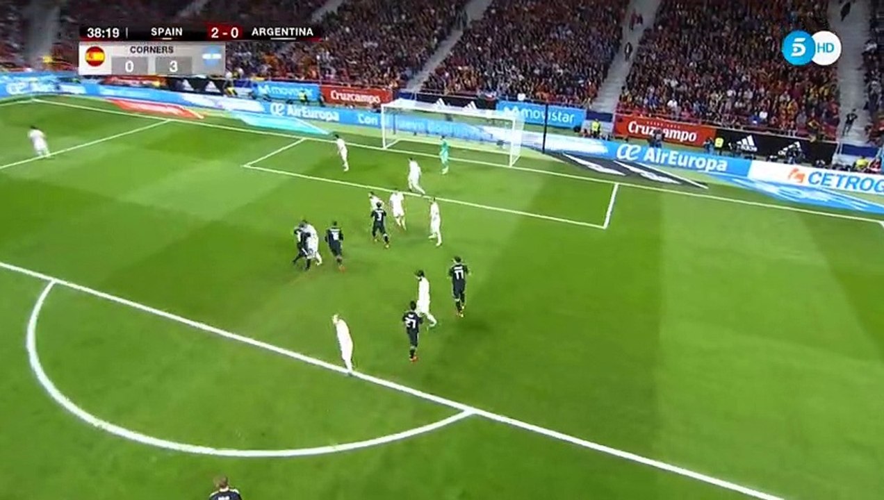 Nicolas Otamendi Goal HD - Spain 2-1 Argentina 27.03.2018
