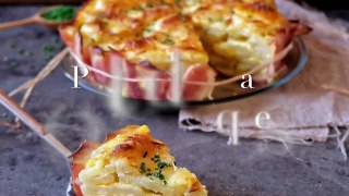 Pastel de patata con bacon y queso | Receta sencilla y deliciosa Delicious Martha