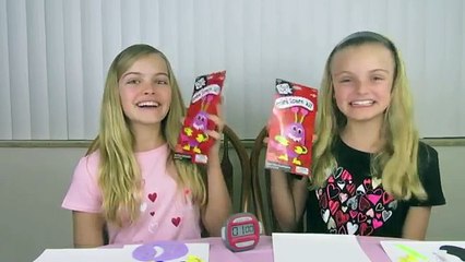 Minute to Win It Challenge ~ Valentine Edition new ~ Jacy and Kacy