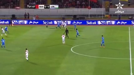 Ayoub El Kaabi Goal - Morocco 1-0 Uzbekistan - 27/03/18