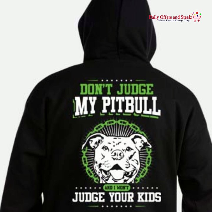 Pitbull Lover Shirts - Don't Judge Pitbull Men Women Hoodie