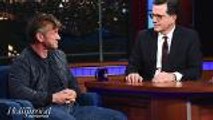 Sean Penn Visits 'Late Show' on Ambien, Talks Politics, New Book, Acting | THR News