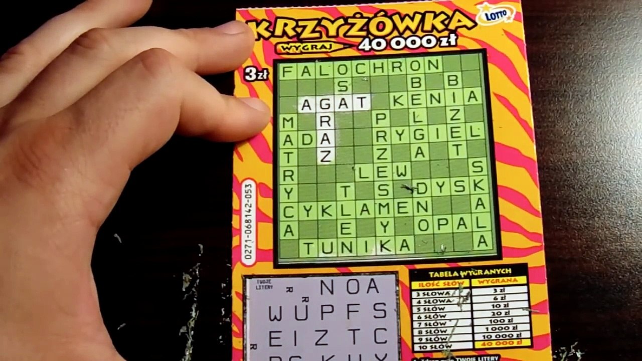 ZDRAPKI - DZIEŃ 26 - 4 X KRZYŻÓWKA - WYGRYWAJCIE ZDRAPKI;)