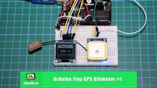 Arduino Project: DIY Altimeter using a NEO UBLOX GPS module and a Color OLED from Banggood.com