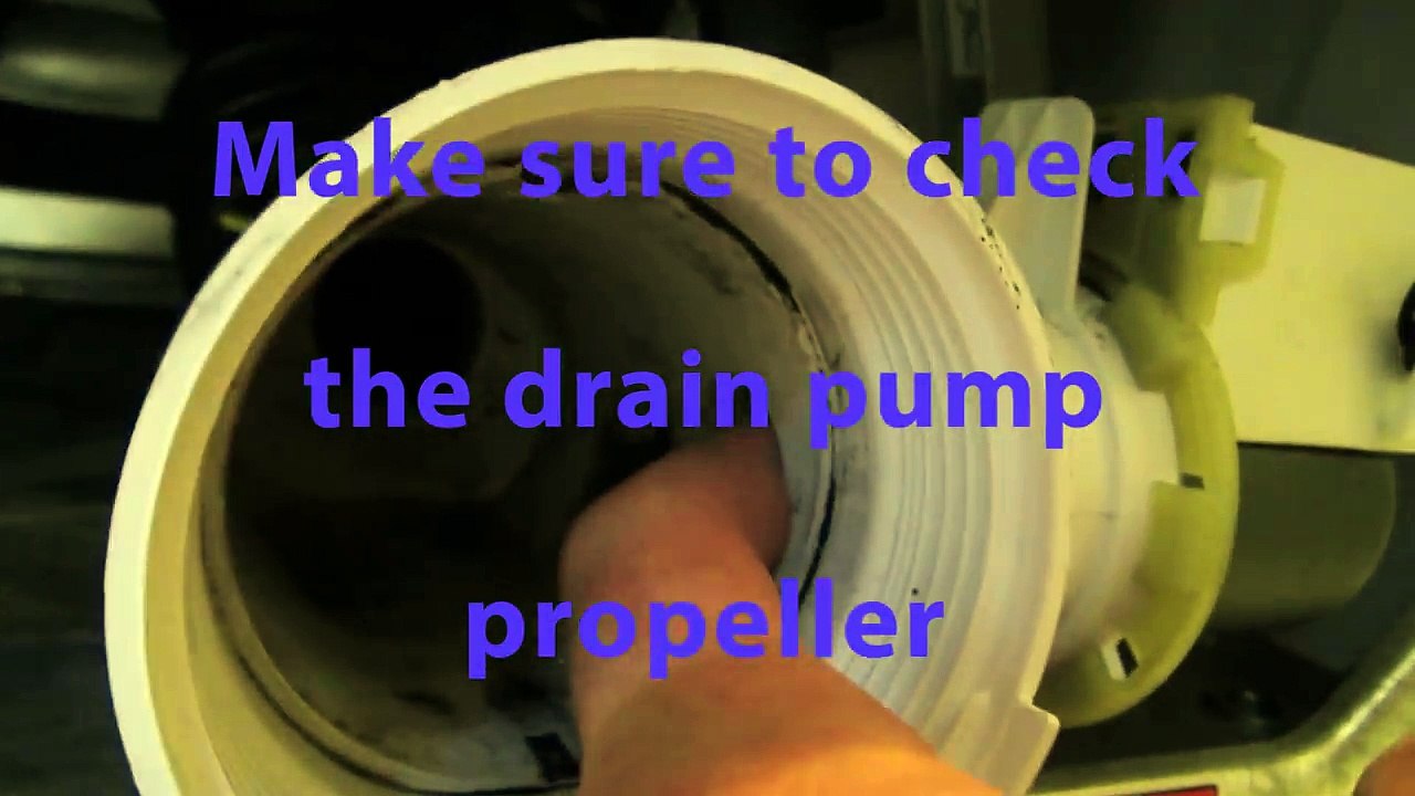 How to fix a washing machine that wont drain