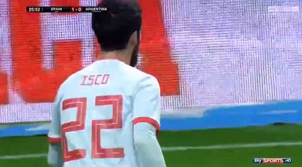 Isco Goal HD -  Spain	2-0	Argentina 27.03.2018