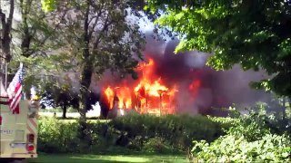 House Fire Erupts Into Massive Blaze!!