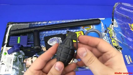 Toys for kids !Toy Gun Police set Video for kids