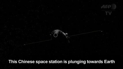Earth-bound Chinese spacelab plunging to fiery end