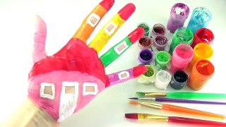 Hand Face Painting Learn Colors for Children Body Painting Finger Family Nursery Rhymes