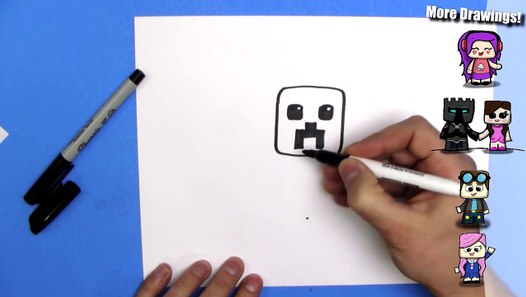 How To Draw Preston Playz Minecraft Skin - EASY Chibi - Step By Step